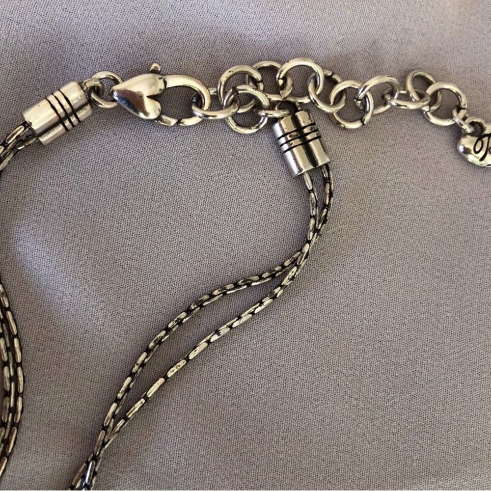 Brighton *Danube* Yellow Crystal 2-Strand Silver Pendant Necklace - Picture 5 of 10